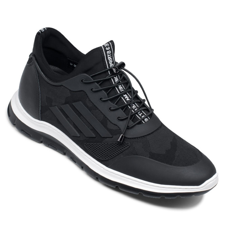 2.8 Inches Black Sport Elevator Shoes